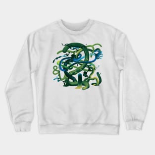 Alien flora Green Crewneck Sweatshirt